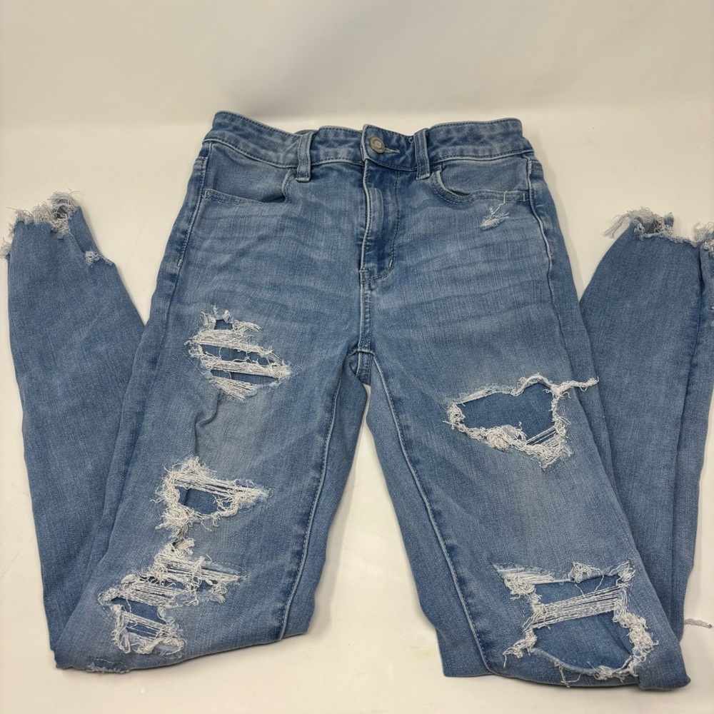 Distressed Blue Jeans for Women
